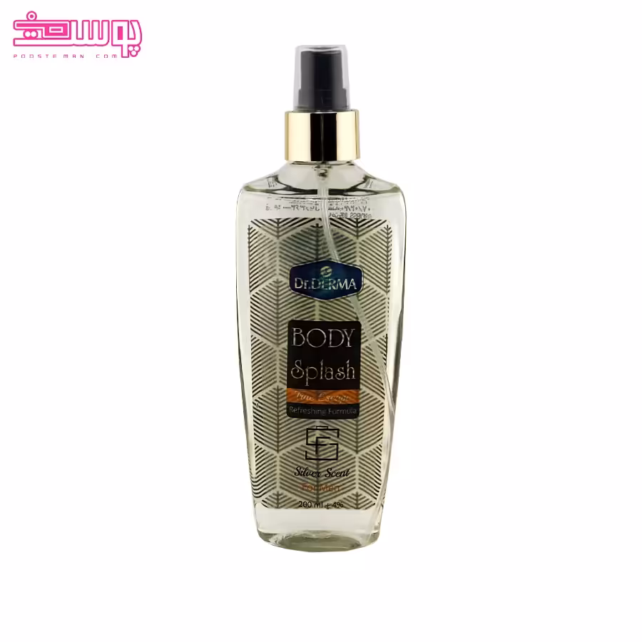 بادی اسپلش مردانه silver scent دکتر درما حجم 200ml