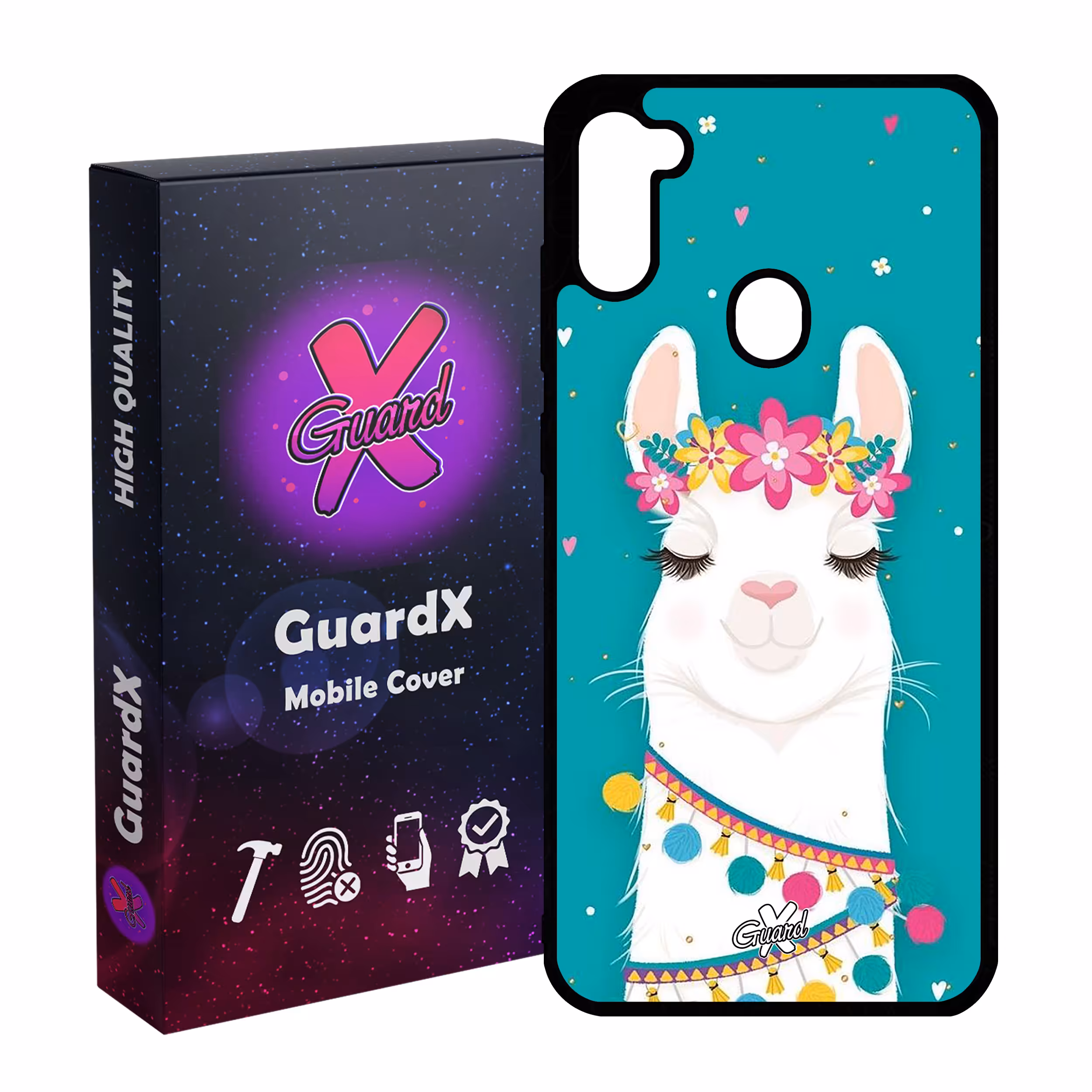 کاور گارد ایکس طرح Llama مدل Glass10017 مناسب برای گوشی موبایل سامسونگ Galaxy A11 / M11