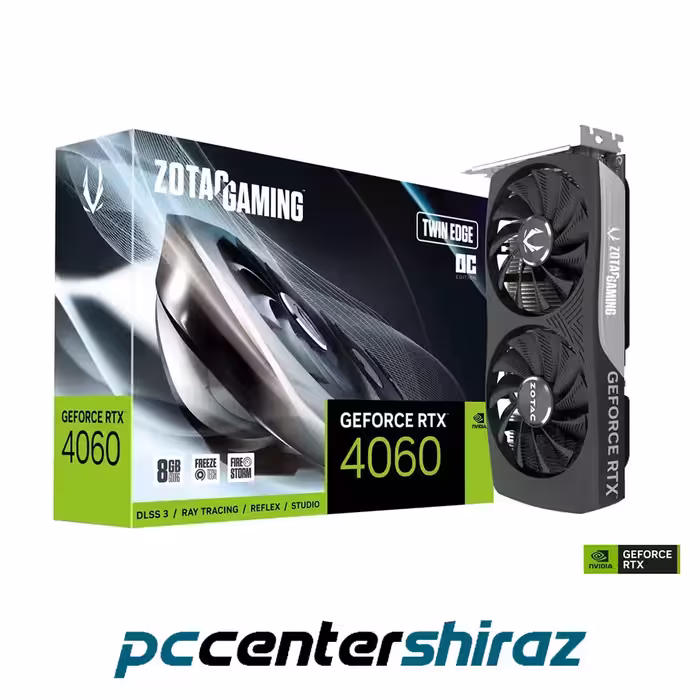 کارت گرافیک زوتک مدل ZOTAC GAMING GeForce RTX 4060 Twin Edge OC 8GB