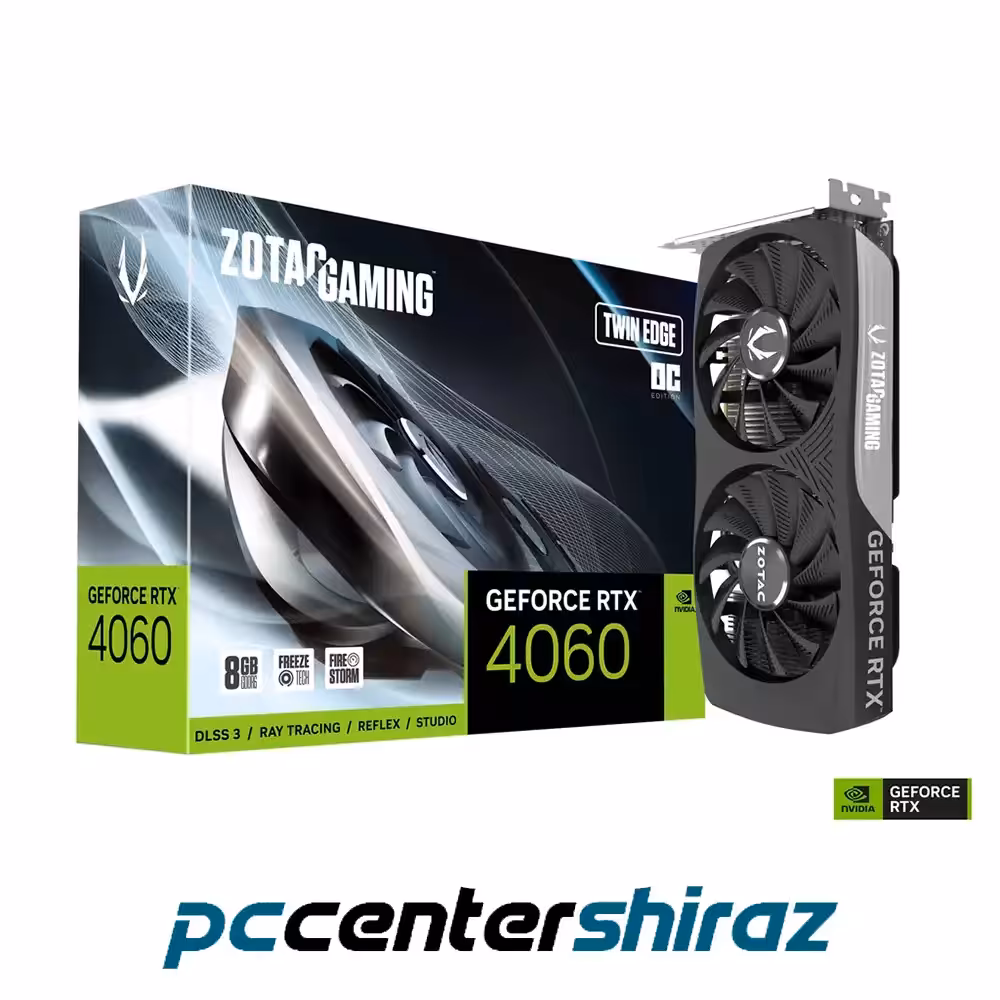 کارت گرافیک زوتک مدل ZOTAC GAMING GeForce RTX 4060 Twin Edge OC 8GB