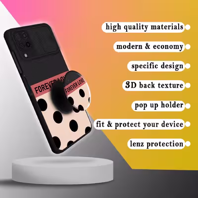کاور کینگ پاور مدل FOREVER LOVE مناسب برای گوشی موبایل سامسونگ Galaxy A22 4G به همراه پایه نگهدارنده