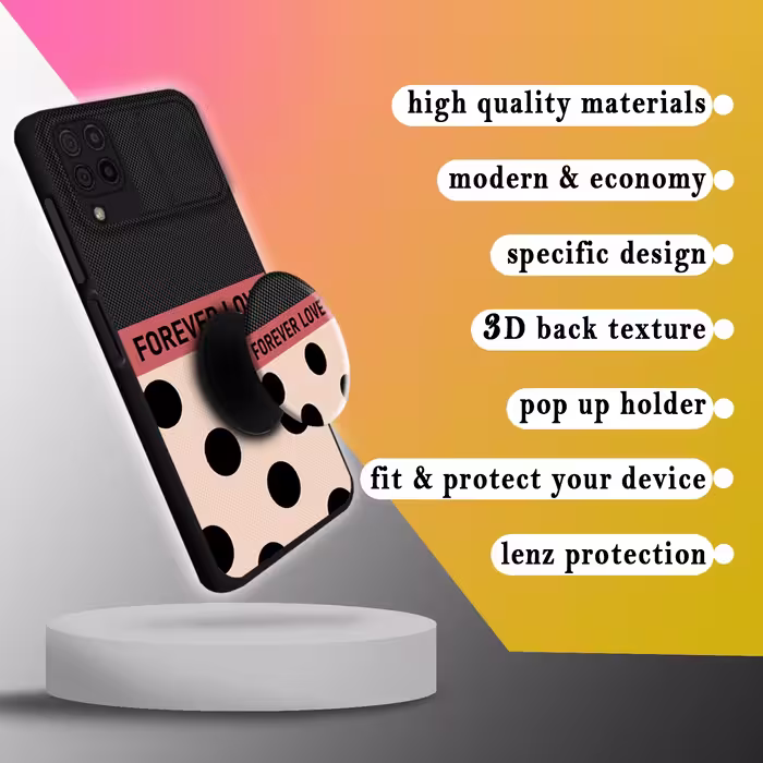 کاور کینگ پاور مدل FOREVER LOVE مناسب برای گوشی موبایل سامسونگ Galaxy A22 4G به همراه پایه نگهدارنده