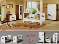 سرویس خواب دومنظوره کد 37 شامل تخت/کمد/دراور/دکور