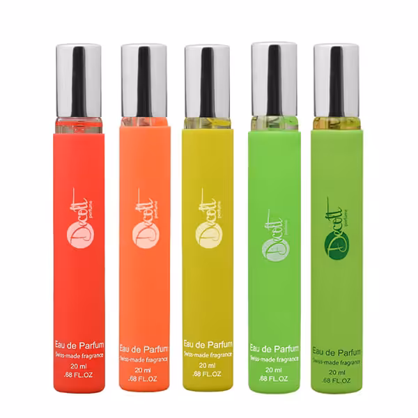 عطر جیبی دکلت مدل BERRY  حجم 20 میلی لیتر مجموعه 5 عددی