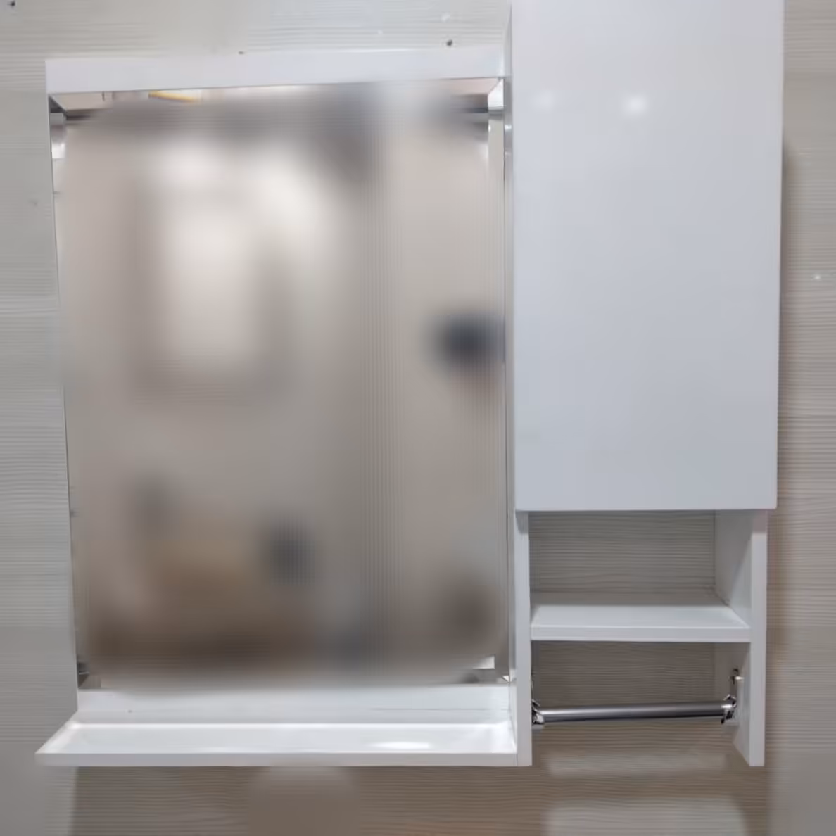 آیینه باکس تمام پی وی سی سایز 60در60 طرح درب ساده( ارسال با تیپاکس و پس کرایه)