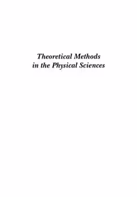 خرید و دانلود نسخه کامل کتاب Theoretical Methods in the Physical Sciences: An introduction to problem solving using Maple V