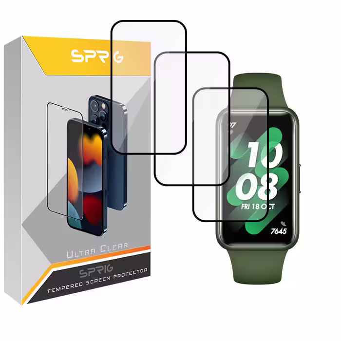 محافظ صفحه نمایش نانو اسپریگ مدل SPG مناسب برای ساعت هوشمند هوآوی Band 7 بسته سه عددی