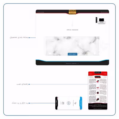 برچسب پوششی ماهوت مدل Blanco-Smoke-Marble مناسب برای تبلت سامسونگ Galaxy Tab S 10.5 2014 T800