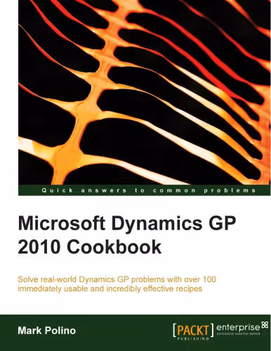 خرید و دانلود نسخه کامل کتاب Microsoft Dynamics GP 2010 Cookbook