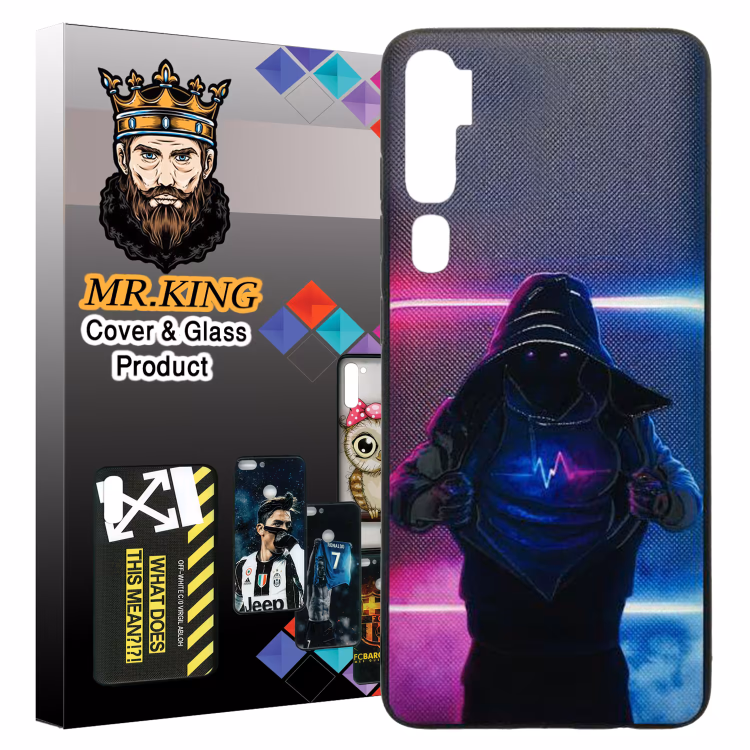کاور مسترکینگ طرح پسر کد 1295 مناسب برای گوشی موبایل شیائومی Mi Note 10 / Note 10 pro