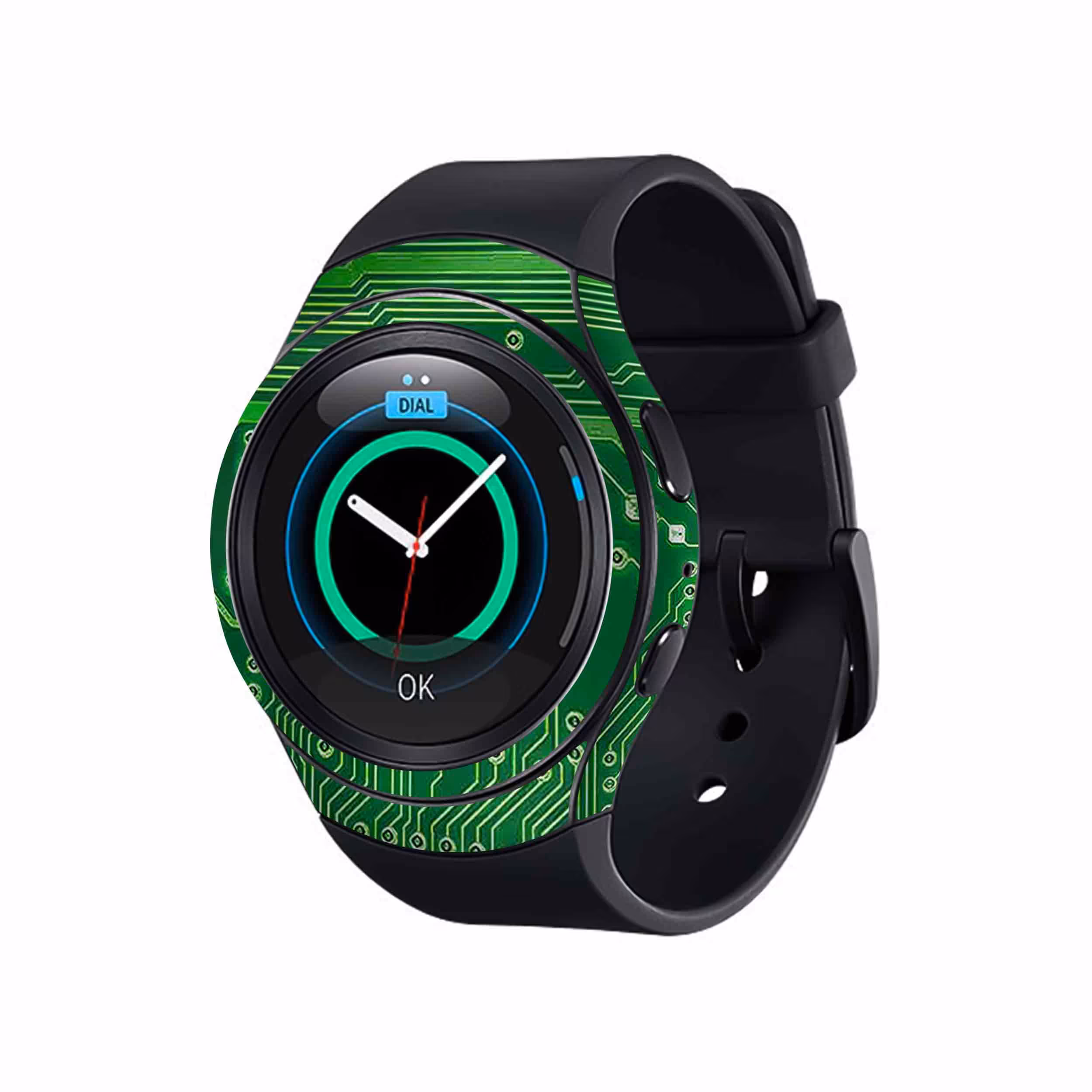 برچسب ماهوت طرح Green_Printed_Circuit_Board مناسب برای ساعت هوشمند سامسونگ Galaxy Gear S2