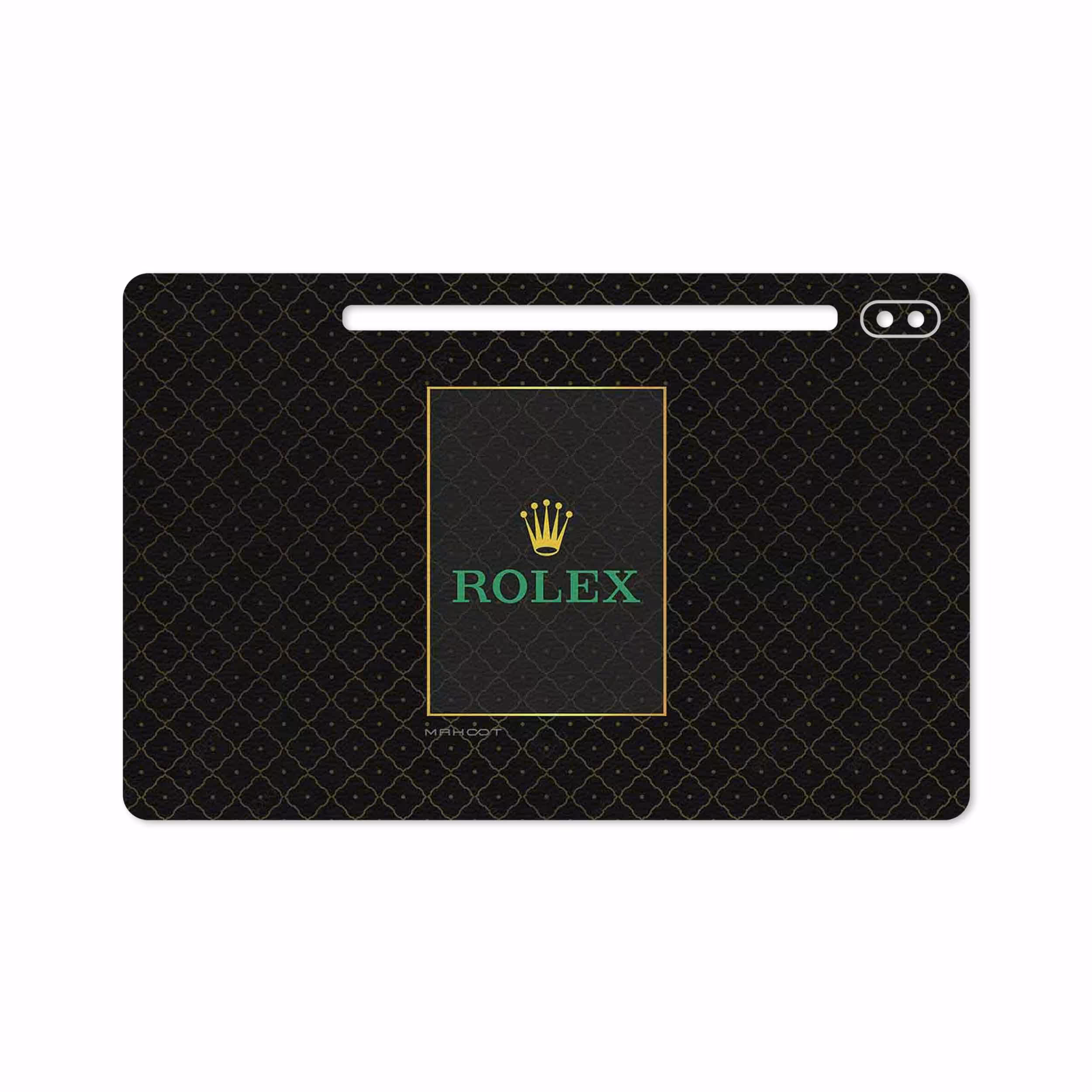 برچسب پوششی ماهوت مدل Rolex-Logo مناسب برای تبلت سامسونگ Galaxy Tab S6 2019 SM-T865
