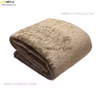 پتو یکنفره چهارفصل کاترینا رنگ نسکافه ای