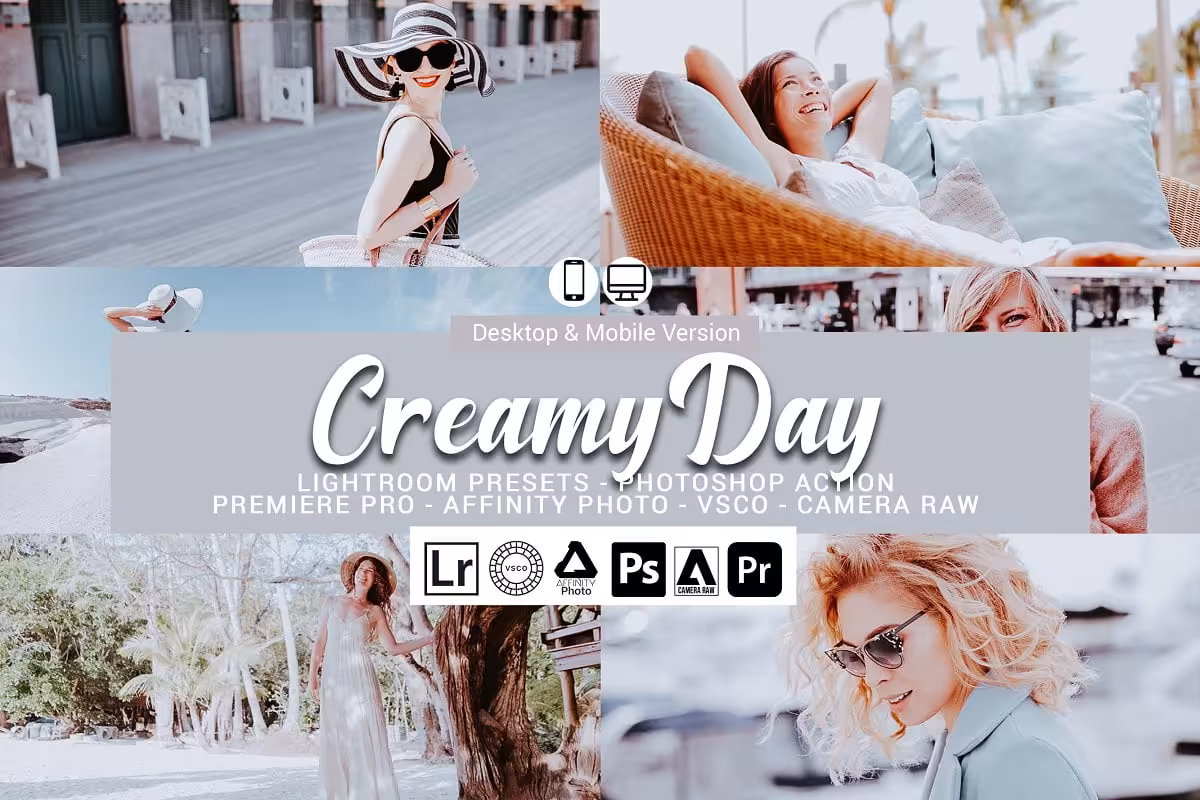 دانلود Creamy Day Presets – پریست عکاسی در روز