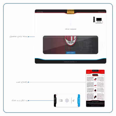 برچسب پوششی ماهوت مدل AC-Milan مناسب برای تبلت مایکروسافت Surface Pro 2 2013