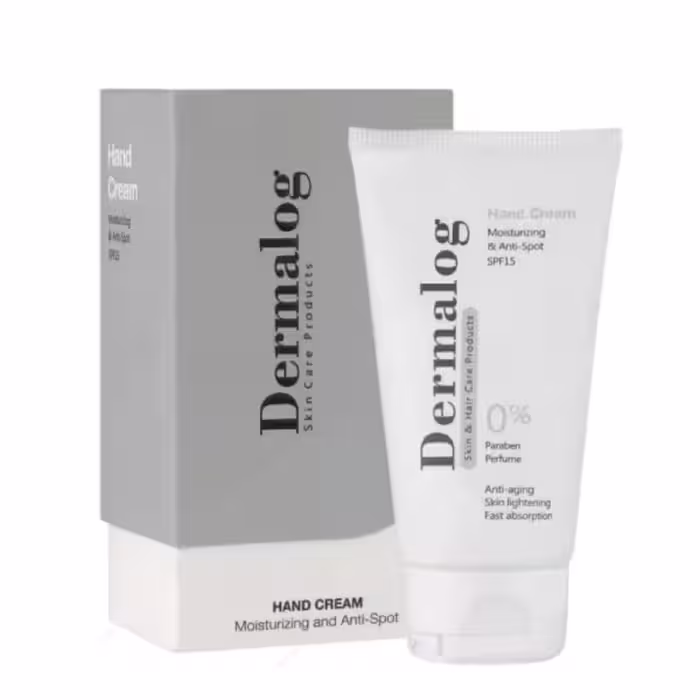 کرم مرطوب کننده دست ضد لک SPF15 درمالوگ حجم 50 میلی لیتر