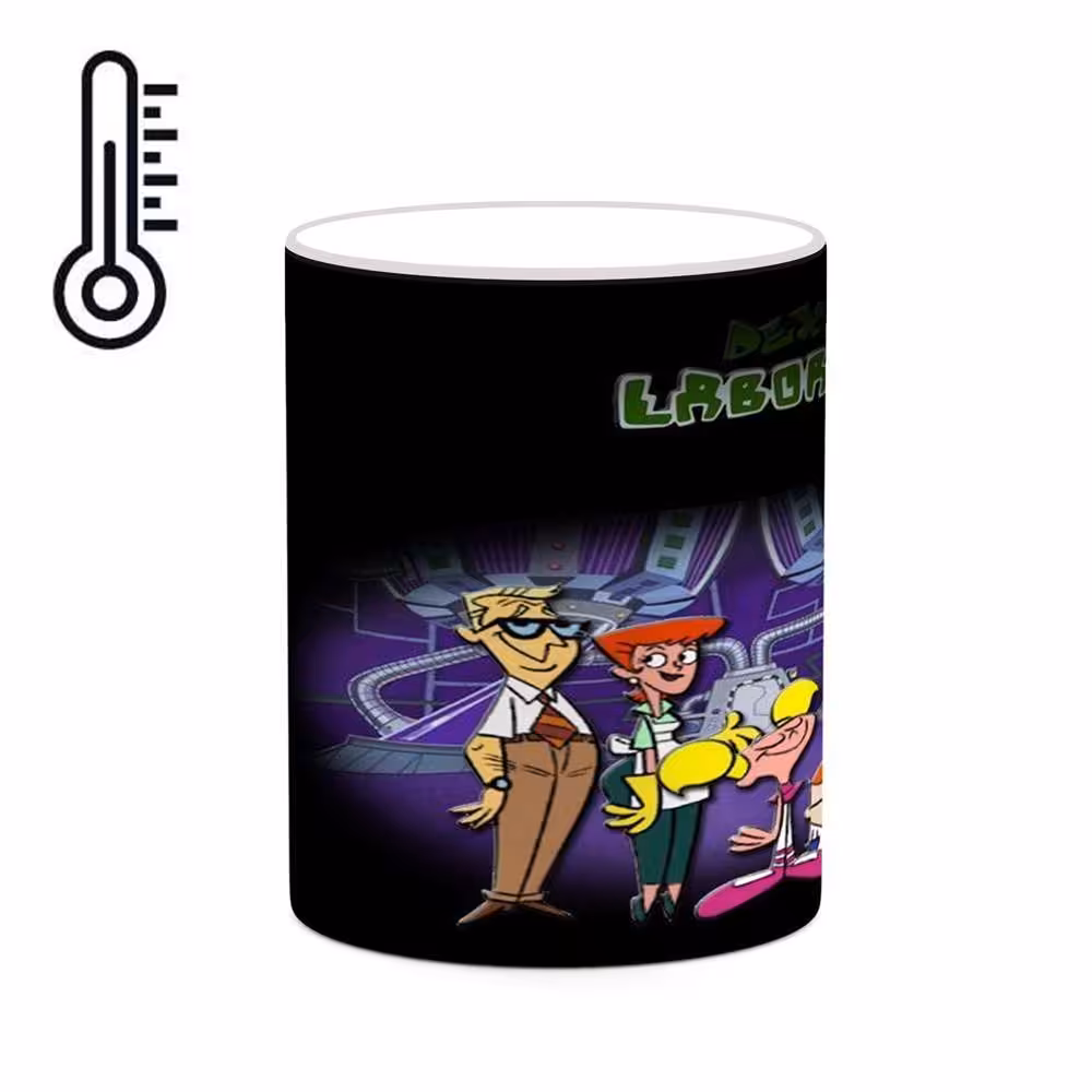 ماگ حرارتی کاکتی طرح کارتون Dexter Laboratory مدل mgh22455