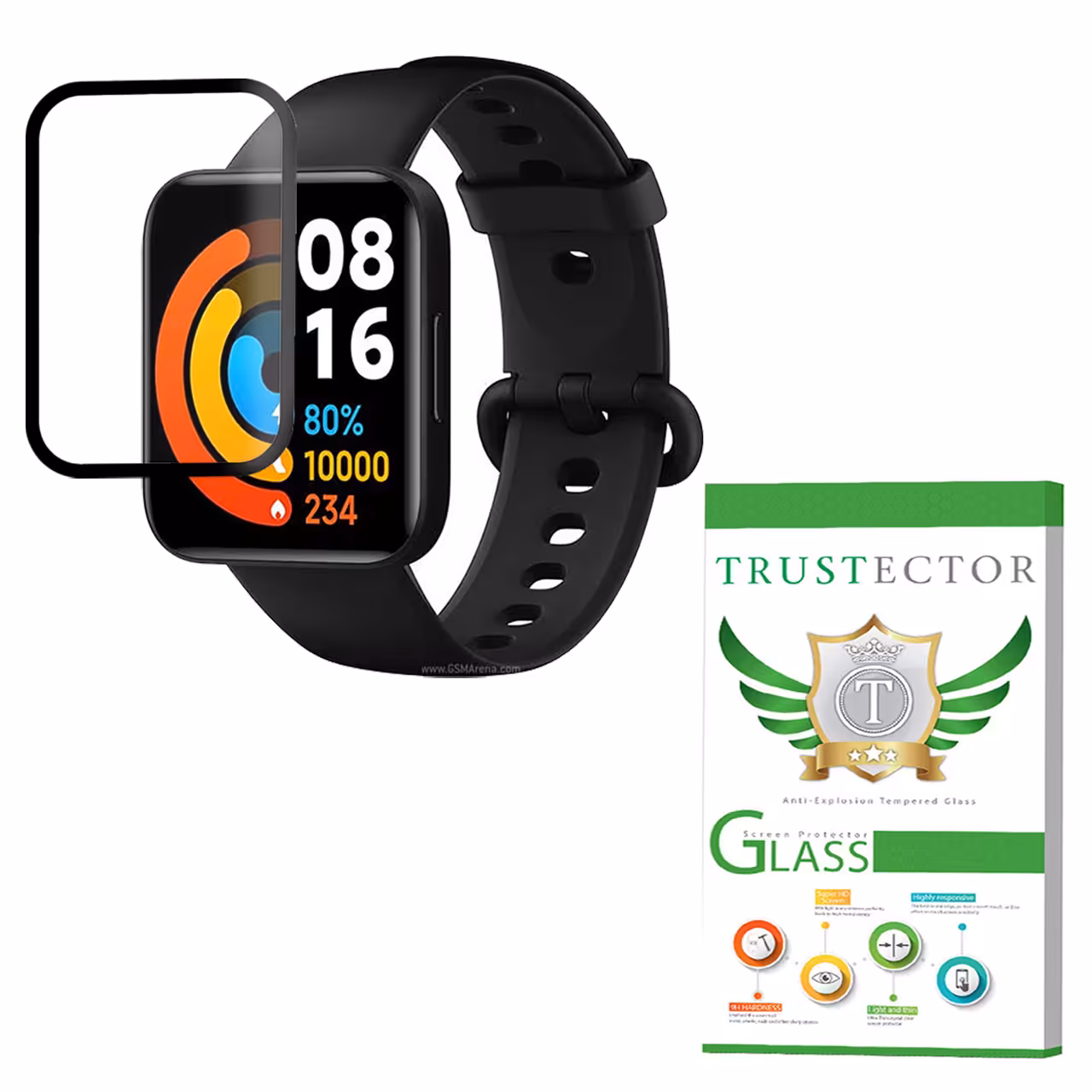 محافظ صفحه نمایش تراستکتور مدل PMMA مناسب برای ساعت هوشمند شیائومی Redmi Watch 2