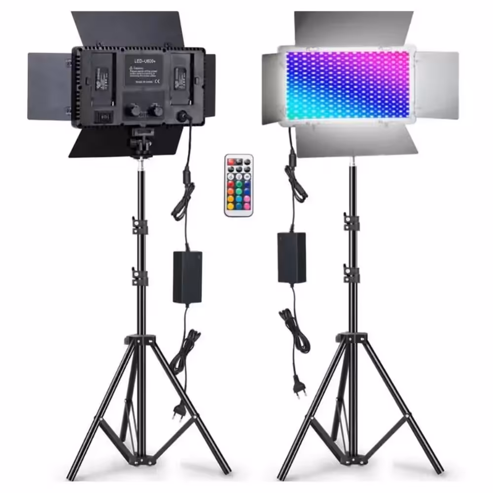 کیت 2 شاخه ویدئو لایت پروفشنال U800  RGB