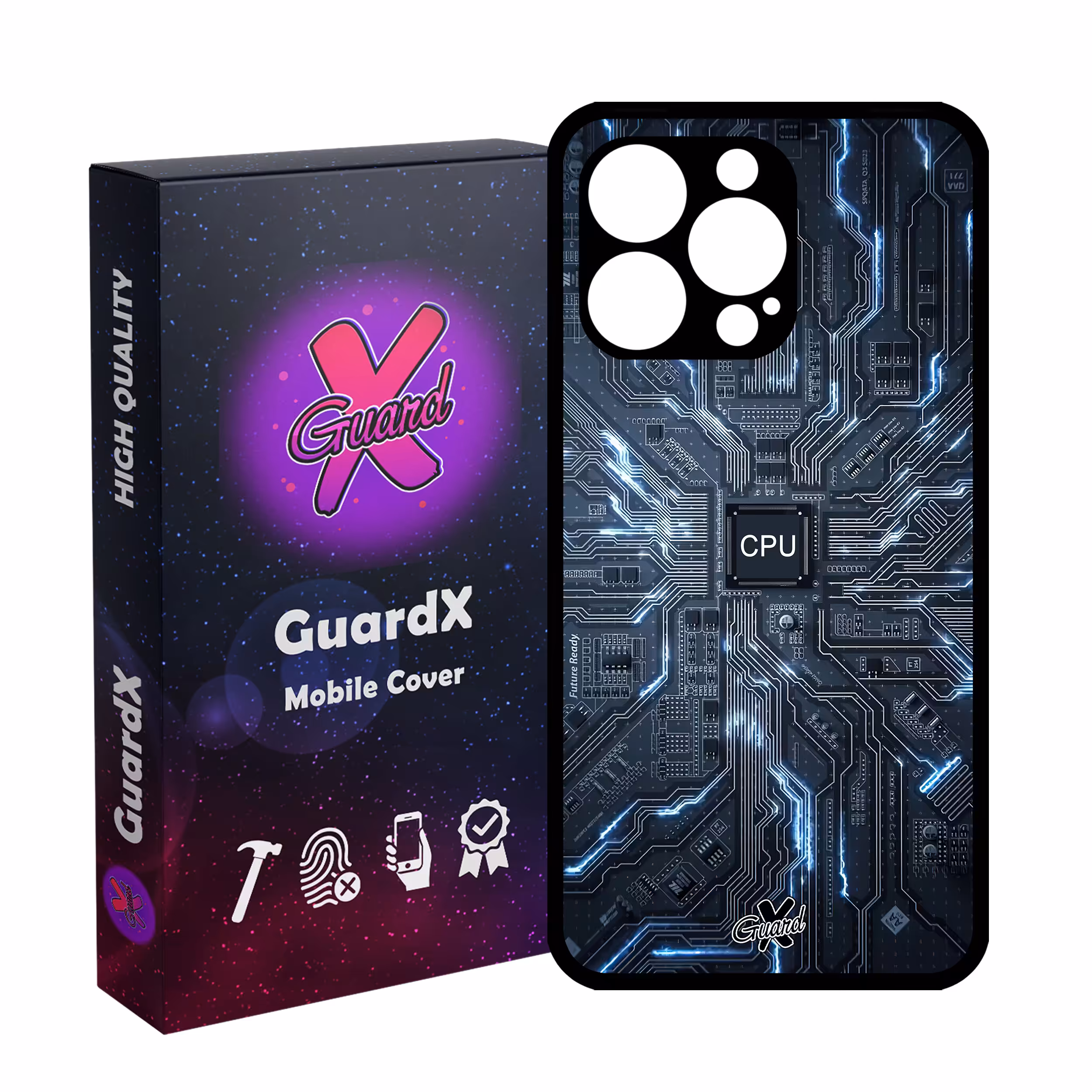 کاور گارد ایکس طرح CPU مدل Glass10504 مناسب برای گوشی موبایل اپل iPhone 13 Pro