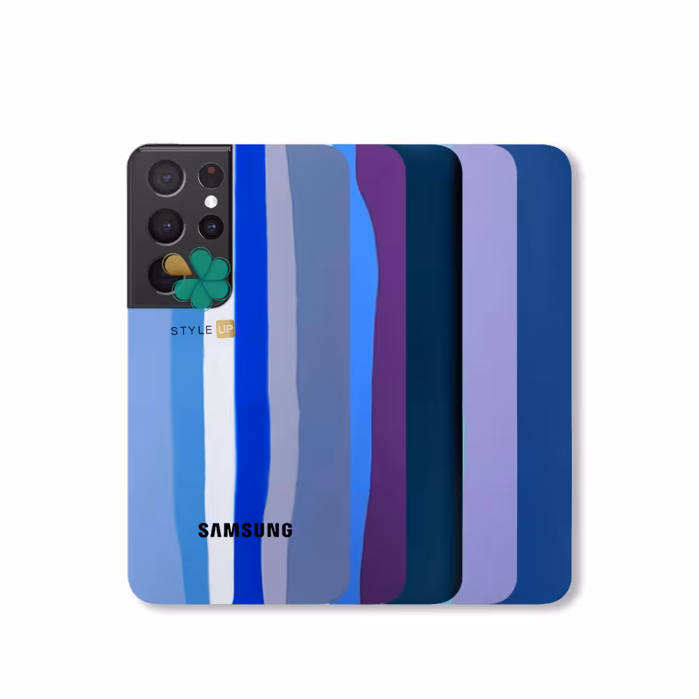 قاب سیلیکونی گوشی سامسونگ Galaxy S21 Ultra مدل رنگین کمان