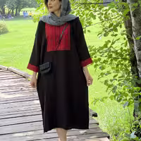 کفتان مزونی آزاده - جنس کرسپو - بسیار شیک و باکیفیت - فری سایز تا 46 - در سه رنگ