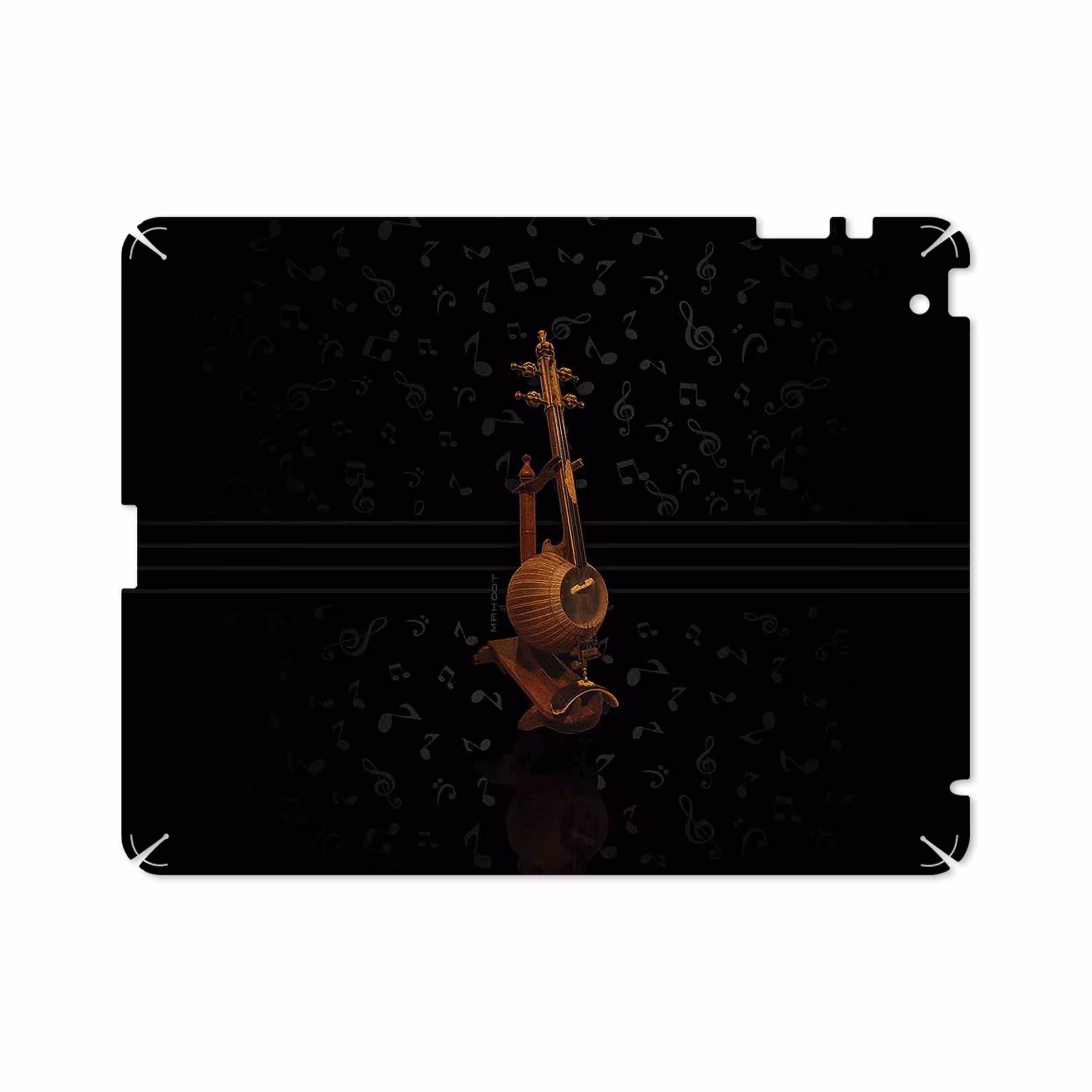 برچسب پوششی ماهوت مدل Persian Fiddle Instrument مناسب برای تبلت اپل iPad 2 2011 A1397