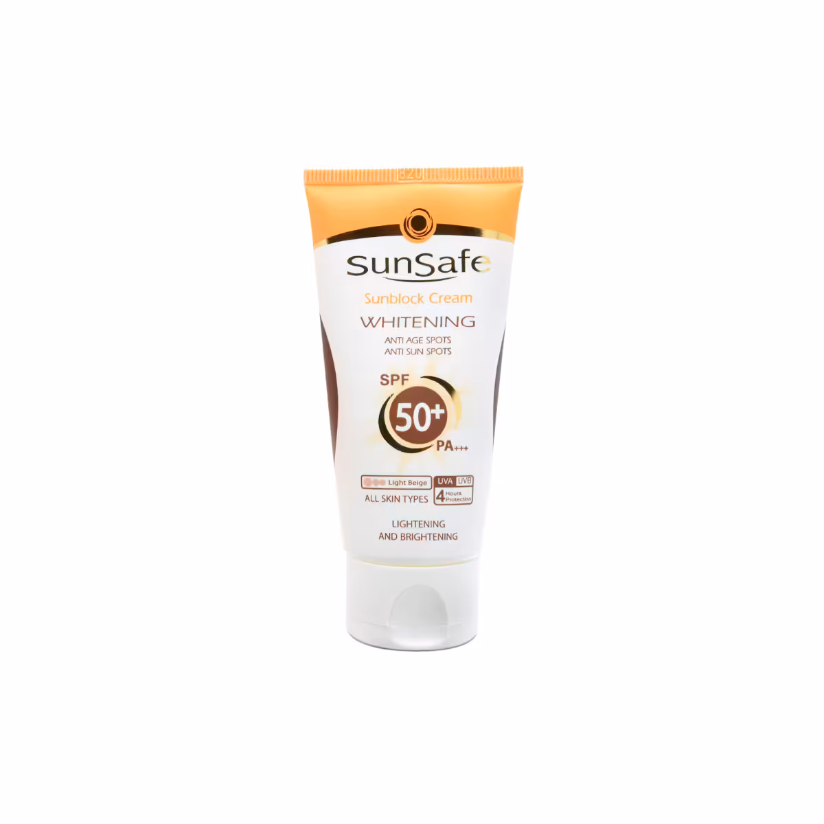 کرم ضدآفتاب و روشن کننده (SPF 50) بژ روشن سان سیف