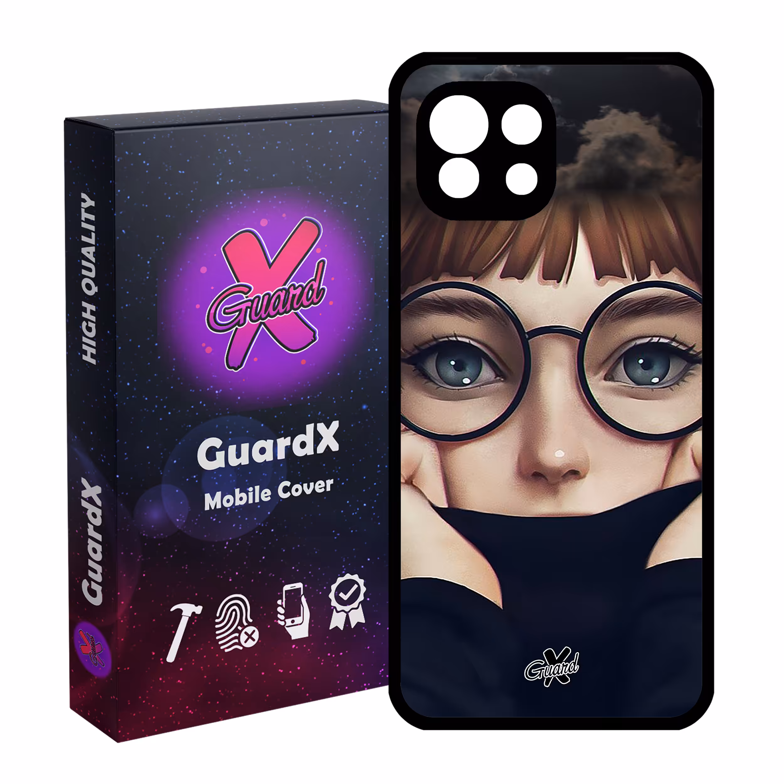 کاور گارد ایکس طرح Girl مدل Glass10040 مناسب برای گوشی موبایل شیائومی Mi 11 Lite