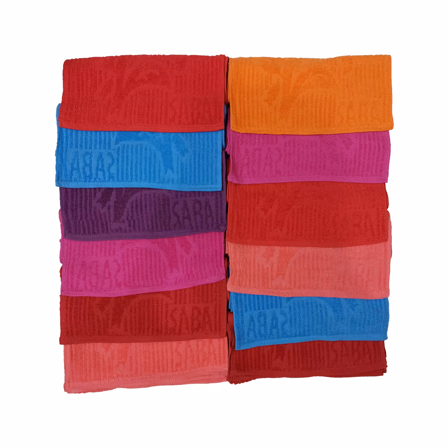 حوله دستی صبا مدل مروارید سایز 60x30 سانتی متر بسته 12 عددی