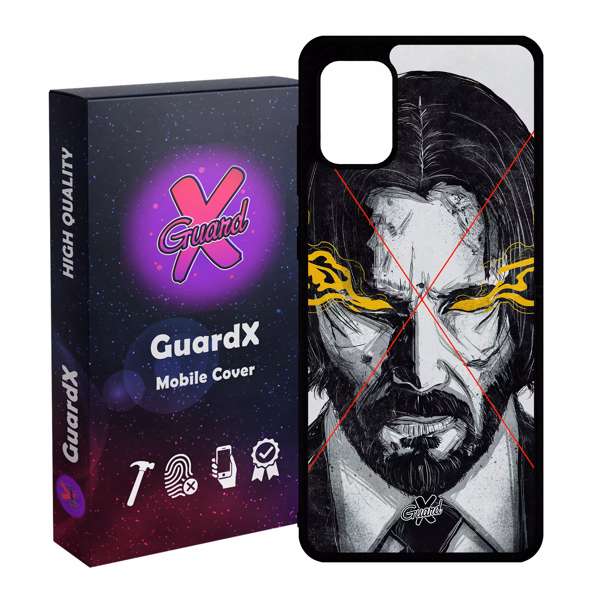 کاور گارد ایکس طرح John Wick مدل Glass10158 مناسب برای گوشی موبایل سامسونگ Galaxy A31