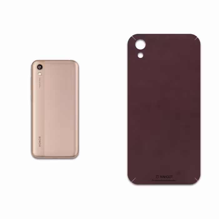 برچسب پوششی ماهوت مدل Matte-Dark-Brown-Leather مناسب برای گوشی موبایل آنر 8S