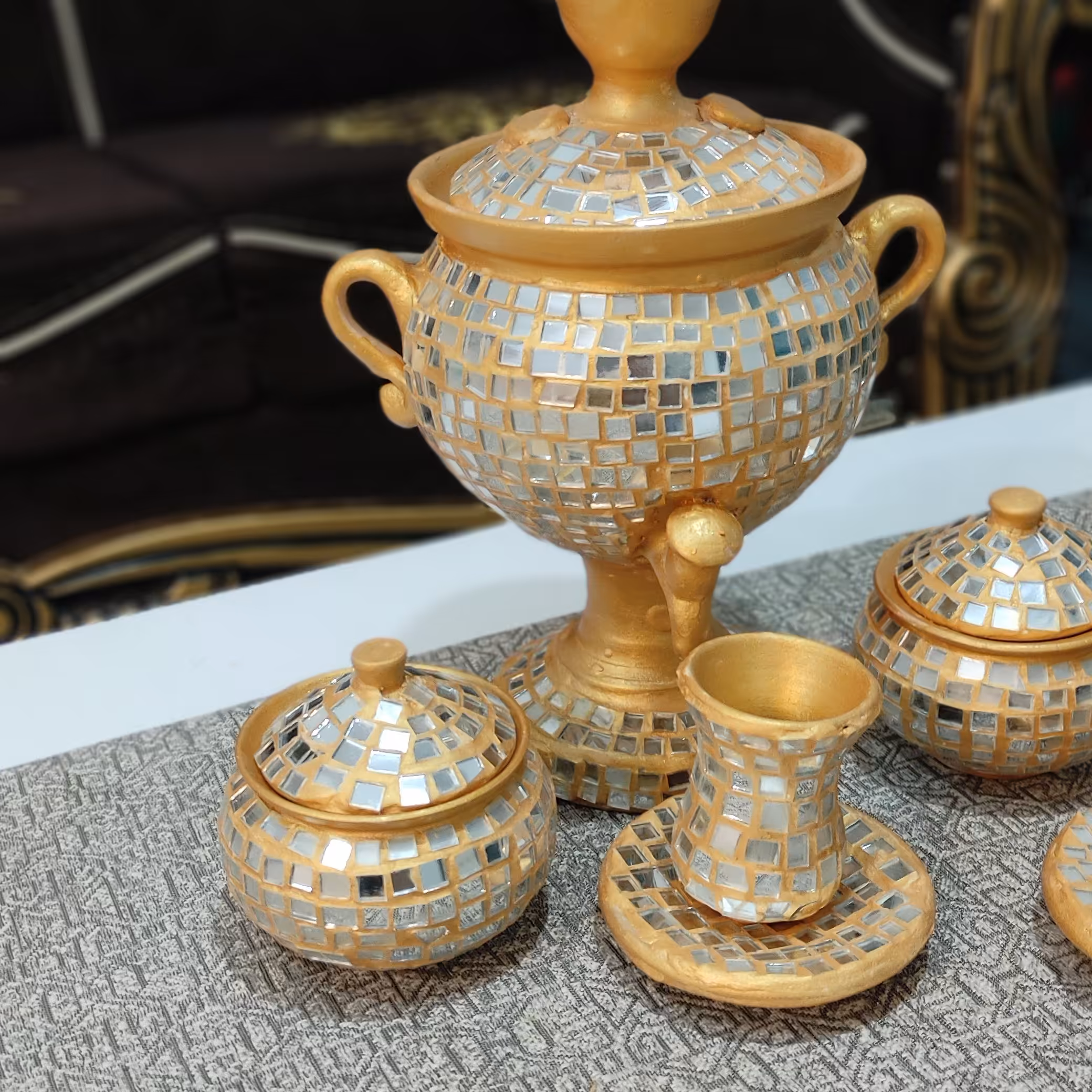 سماور آینه کاری