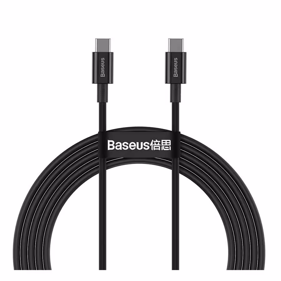 قیمت و خرید کابل تبدیل 2 متری USB-C به USB-C بیسوس مدل Superior CATYS-C01 | یاس ارتباط