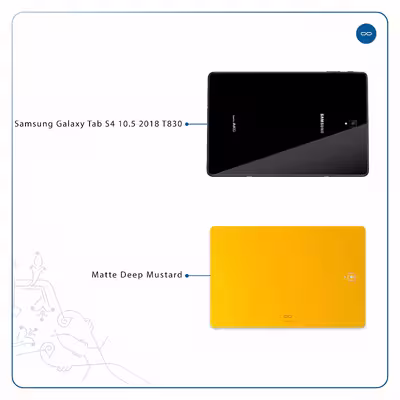 برچسب پوششی ماهوت مدل Matte-Deep-Mustard مناسب برای تبلت سامسونگ Galaxy Tab S4 10.5 2018 T830
