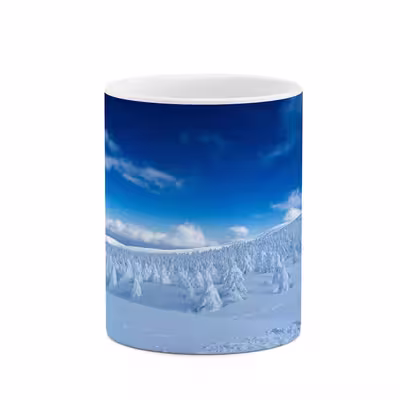 ماگ کاکتی طرح منظره برفی مدل mgs14991