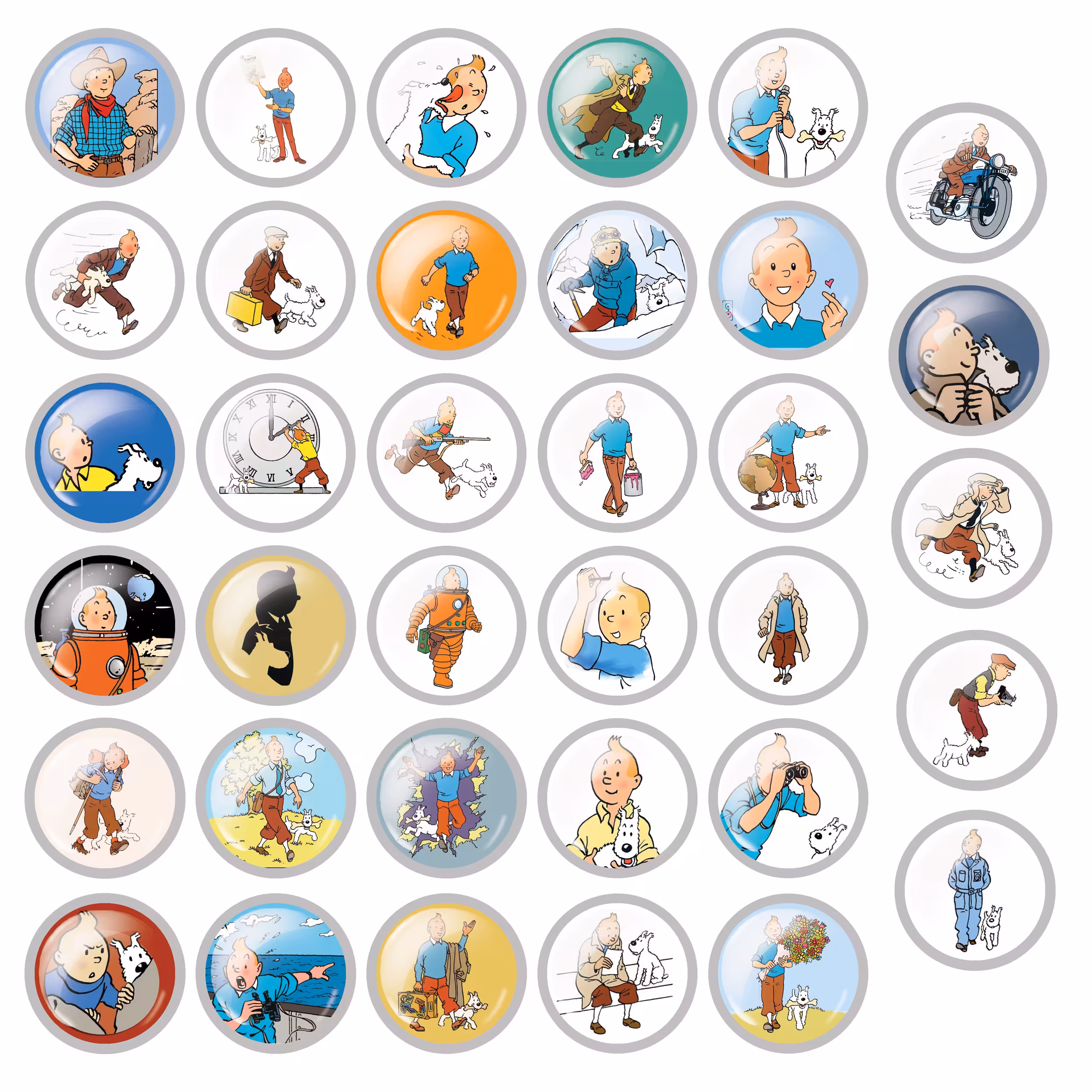 پیکسل مدل تن تن کد tintin 01 مجموعه 35 عددی