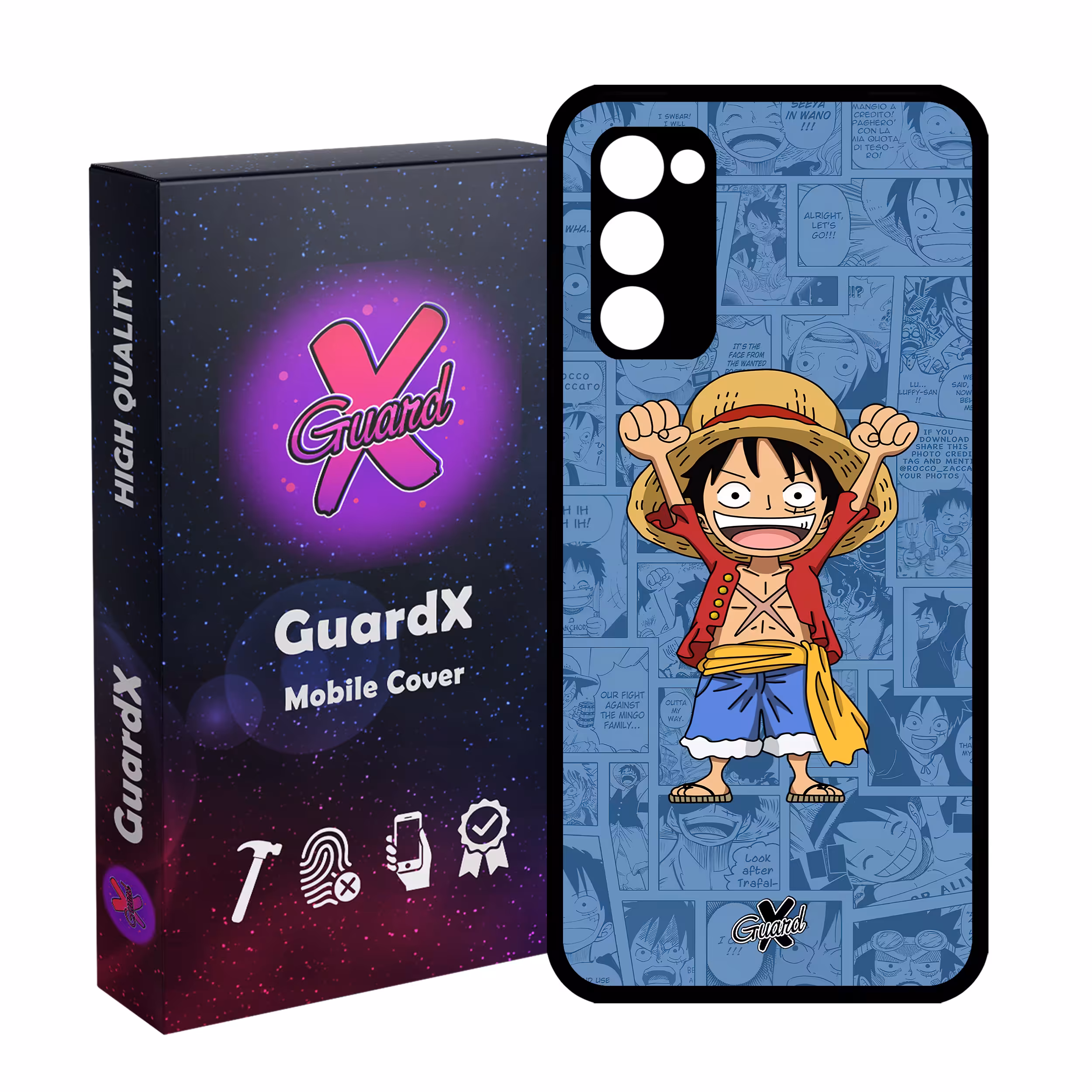 کاور گارد ایکس طرح One Piece Luffy Anime مدل Glass10464 مناسب برای گوشی موبایل سامسونگ Galaxy S20 FE