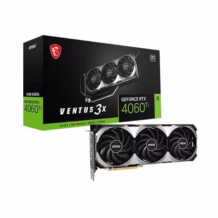کارت گرافیک MSI VENTUS 3X GeForce RTX4060 Ti OC 16GB GDDR6 128Bit
