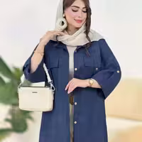 شومیز دکمه چوبی ویانا