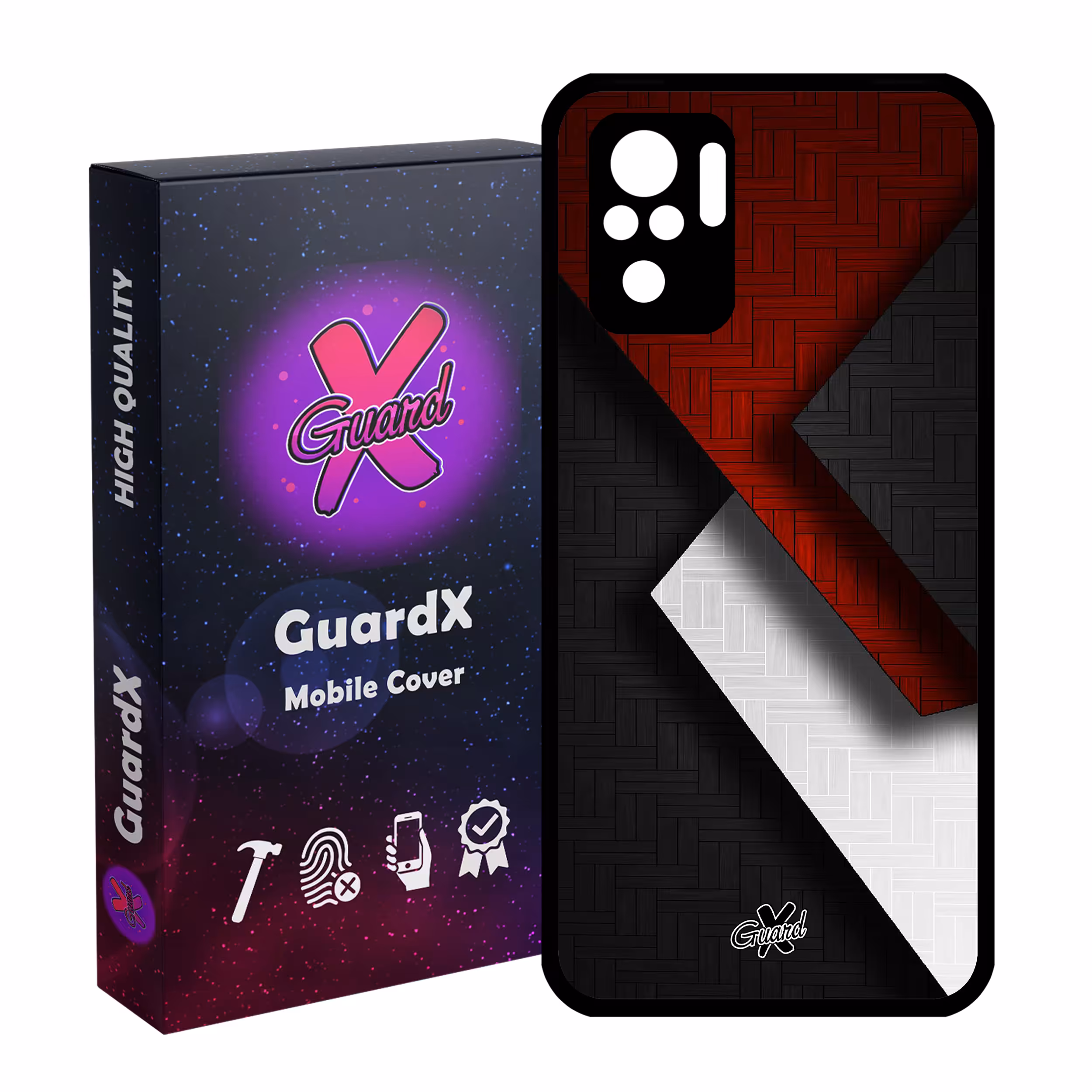 کاور گارد ایکس طرح Shape مدل Glass10174 مناسب برای گوشی موبایل شیائومی Redmi Note 10 4G / Note 10S