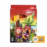 مداد رنگی 36 رنگ جعبه مقوایی فکتیس FACTIS