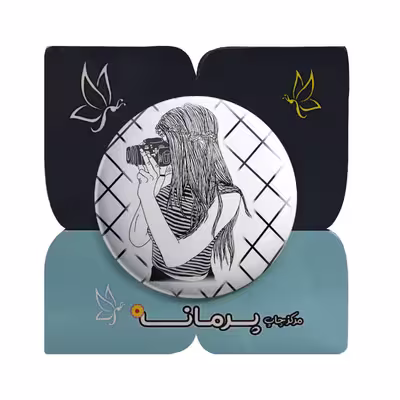 پیکسل پرمانه طرح دختر عکاس کد pm.5160 