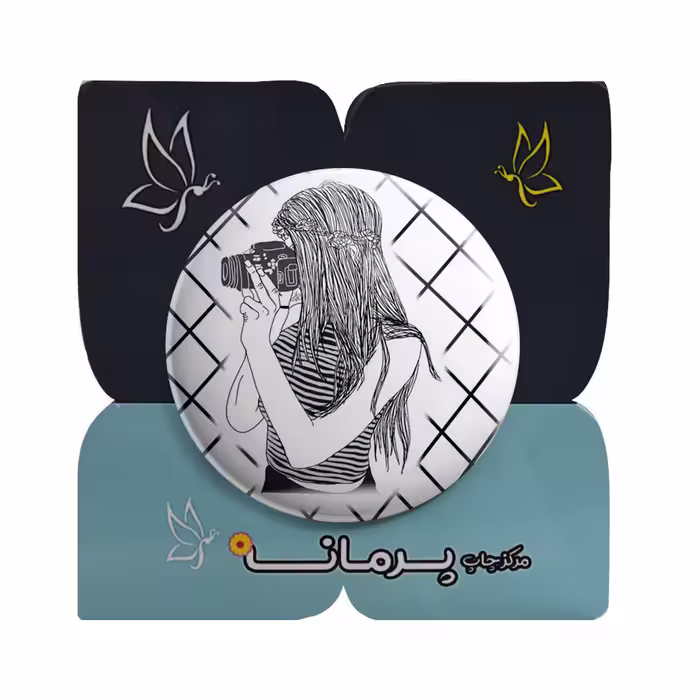 پیکسل پرمانه طرح دختر عکاس کد pm.5160 