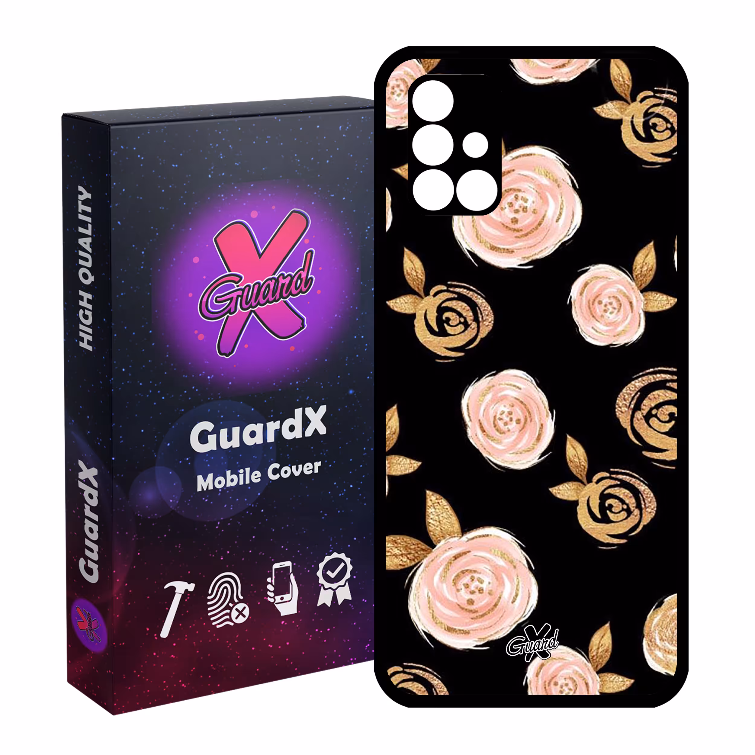 کاور گارد ایکس طرح Flower مدل Glass10105 مناسب برای گوشی موبایل سامسونگ Galaxy A51 5G