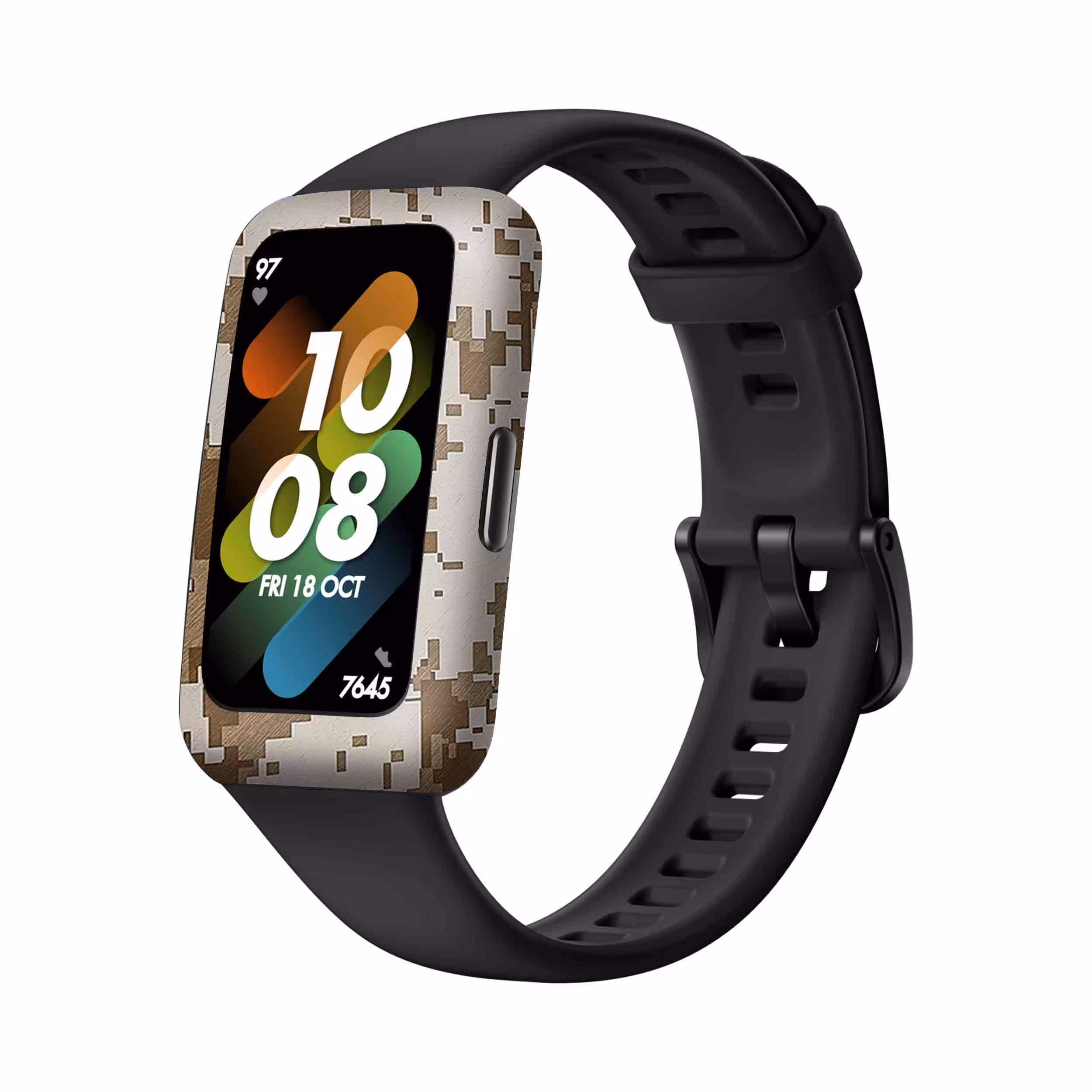 برچسب ماهوت طرح Army_Desert_Pixel مناسب برای ساعت هوشمند هوآوی Band 7