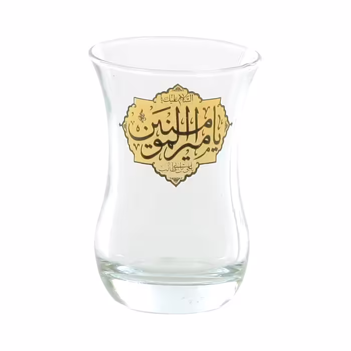 استکان مدل کمر باریک طرح مذهبی السلام علیک یا امیرالمومنین کد 30002051 بسته 6 عددی