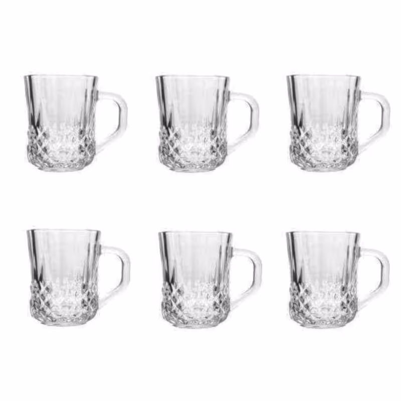 استکان شیشه و بلور اصفهان مدل NIKA کد 0005 بسته 6 عددی