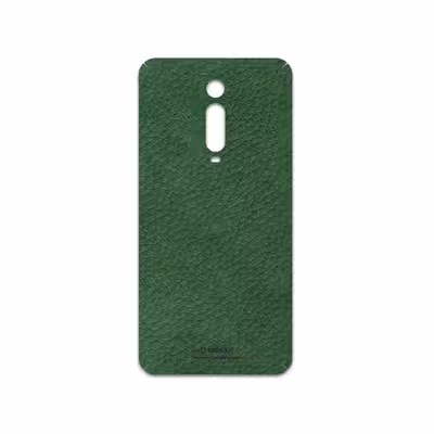 برچسب پوششی ماهوت مدل Green-Leather مناسب برای گوشی موبایل شیائومی Mi 9t