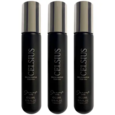 عطر جیبی مردانه ژک ساف مدل Celsius حجم 22 میلی لیتر مجموعه 3 عددی